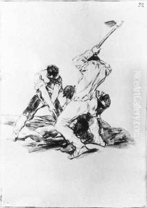 Three Men Digging Three Men Digging