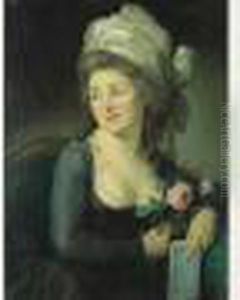 Portrait De Femme Au Turban. by Jean Louis Voille