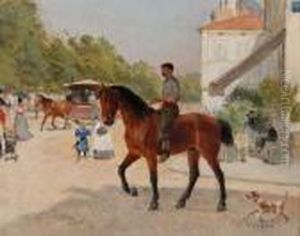 Marechal-ferrant A Cheval