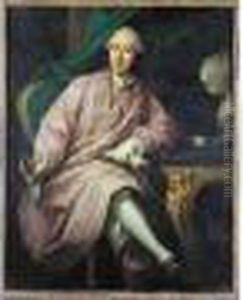 Portrait D'homme Assis Dans Un Interieur by Guillaume Voiriot