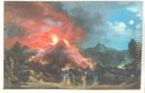 Eruption Of Mount Vesuvius On May 14 by Pierre-Jacques Volaire