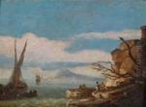 Blickuber Das Meer Auf Neapel