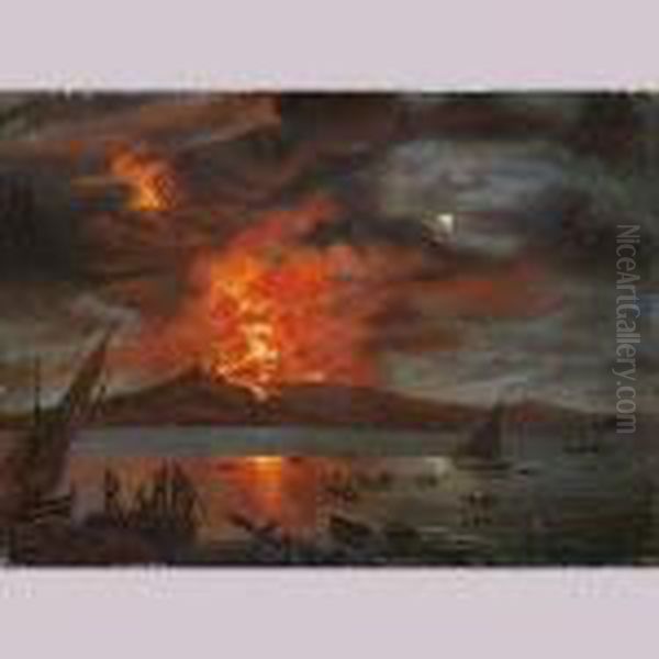 Vesubio En Erupcion - view 1
