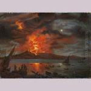Vesubio En Erupcion by Pierre-Jacques Volaire