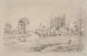 A Roman Tomb On The Via Appia by Pierre-Jacques Volaire