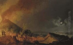 Eruption Du Vesuve, Vue Depuis L'atrio Del Cavallo