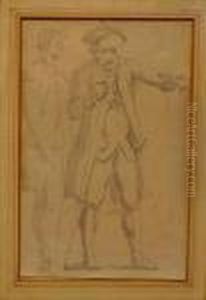 Two Men In Conversation by Pierre-Jacques Volaire