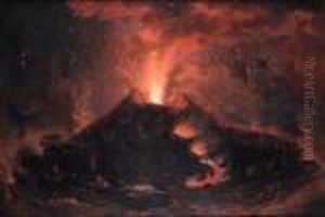 The Eruption Of Mount Vesuvius by Pierre-Jacques Volaire