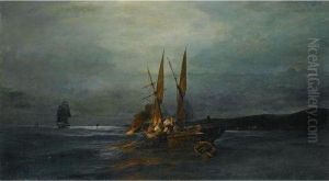 Fire Fishing by Constantinos Volanakis