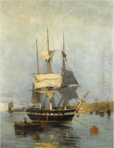Greek Ship by Constantinos Volanakis