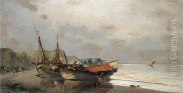 Fishing Boats Along The Shore - view 1