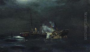 The Rescue From The Collision Of Two Passenger Ships