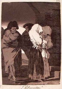 Poor Little Girls! by Francisco Goya Fuendetodos