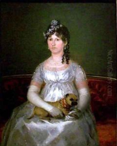 Portrait of Dona Francisca Vicenta Chollet y Caballero by Francisco Goya Fuendetodos