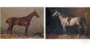 "cheval Gris Pommele, 1897" by Emil Volkers