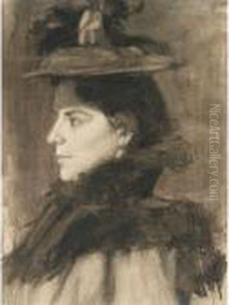 Art School Model Poses In A Hat - view 1