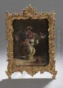 Fleurs Des Champs Dans Un Vase De Faience by Alexis Vollon