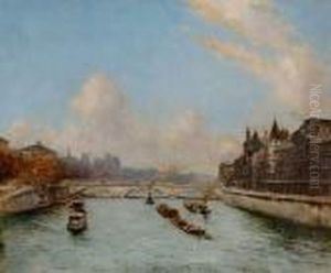 La Seine A Paris Pres Du Palais De Justice La Seine A Paris Pres Du Palais De Justice