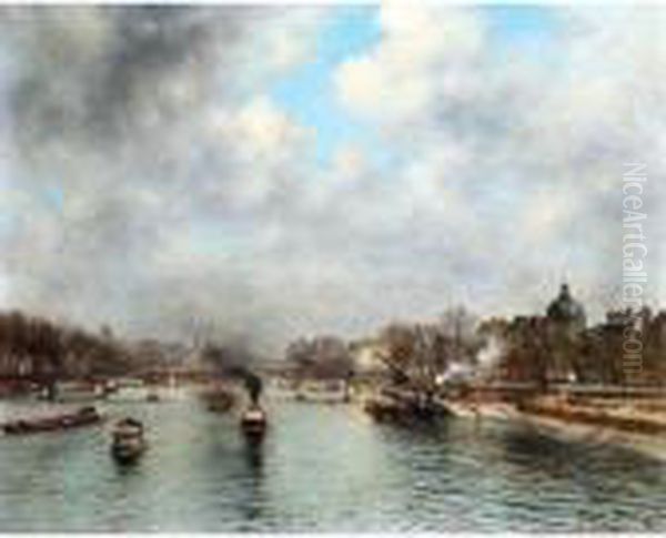 Le Pont Des Arts Et Le Louvre, Paris - view 1