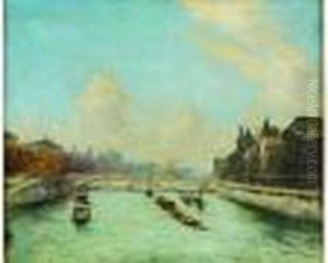 La Seine A Paris Pres Du Palais De Justice La Seine A Paris Pres Du Palais De Justice