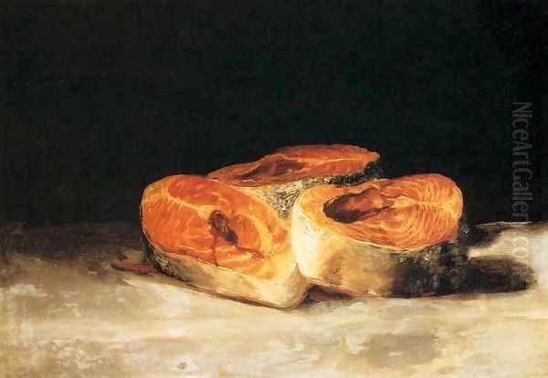 Still-Life Three Salmon Steaks - view 1