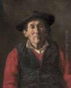 Ritratto Di Uomo In Costume Popolare by Alexis Vollon