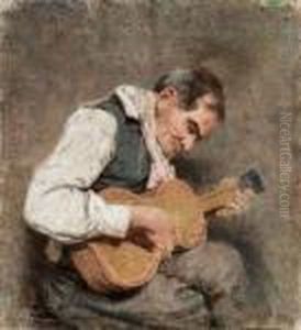 Il Musicista Solitario - 1885 by Vincenzo Volpe