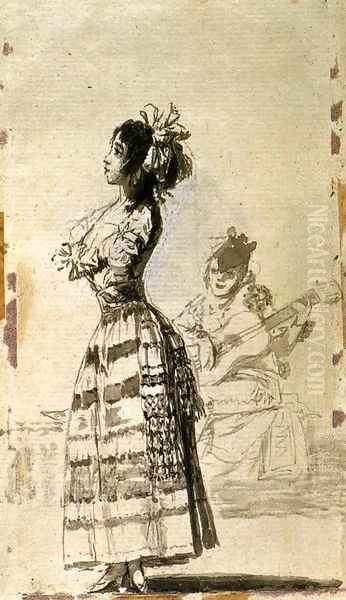 Girl Listening to a Guitar 2 - view 1