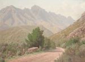 Mountains In Traduow's Pass, Swellendam by Jan Ernst Abraham Volschenk