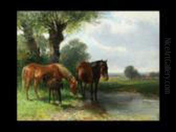 Pferde An Der Tranke - view 1