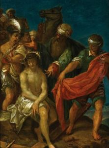 Die Entkleidung Christi Vor Der Kreuzigung by Hans Von Aachen