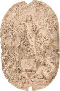 Christ Rising From The Tomb by Hans Von Aachen