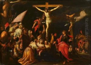 La Crucifixion. by Hans Von Aachen