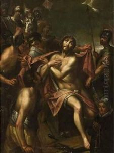 < Le Christ Aux Liens >. by Hans Von Aachen
