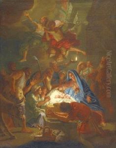 Adoration Of The Shepherds by Hans Von Aachen