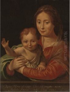 The Virgin And Child by Hans Von Aachen