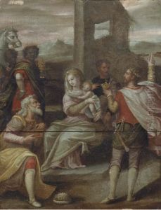 The Adoration Of The Magi by Hans Von Aachen