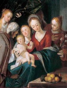 La Vergine Con Bambino, Sant'anna, Santa Caterina, E Angeli