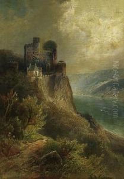 River Landscape With Castle. - view 1
