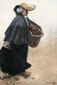 Muschelsammlerin by Hans Von Bartels