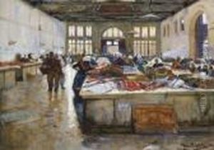 Franzosischer Fischmarkt. by Hans Von Bartels