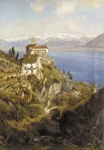 Il Monastero Di Madonna Del Sasso, Locarno by Hans Von Bartels
