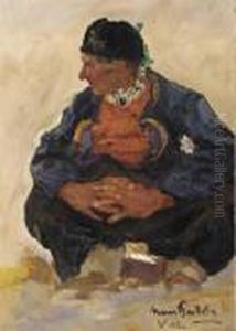 A Fisherman From Volendam by Hans Von Bartels