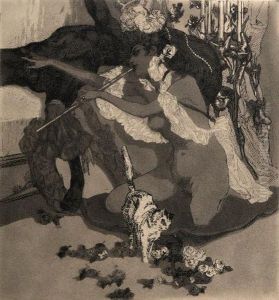 Zwei Erotische Szenen by Franz von (Choisy Le Conin) Bayros