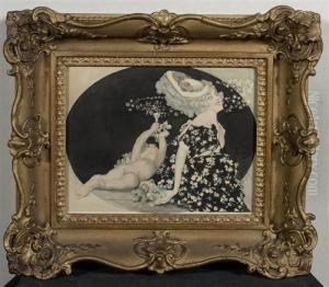 Mademoiselle Viola "sans Souci". by Franz von (Choisy Le Conin) Bayros