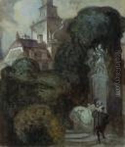 Tete-a-tete by Franz von (Choisy Le Conin) Bayros