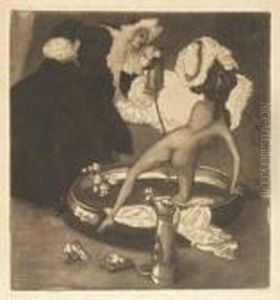 Administering An Enema; And Nude With Black Servant by Franz von (Choisy Le Conin) Bayros