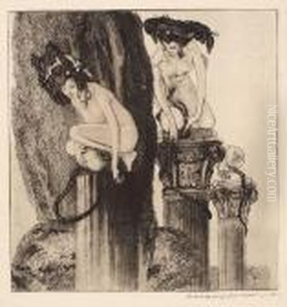 Bayros Bilder Aus Dem Boudoir Der Madame C.c by Franz von (Choisy Le Conin) Bayros