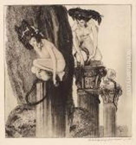 Bayros Bilder Aus Dem Boudoir Der Madame C.c by Franz von (Choisy Le Conin) Bayros