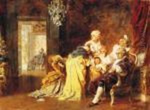 Louis The Xvith And His Family At The Siege Of Versailles,1872